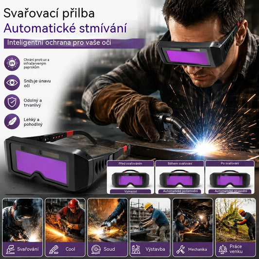 Ochranné brýle proti obloukovému oblouku; samozatemňovací svářečské brýle.