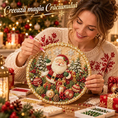 ✨ DIY sada na ozdobnou věnec s korálky ⚡・3D závěsný obraz・4 vzory pro roční období a Vánoce 🌟!