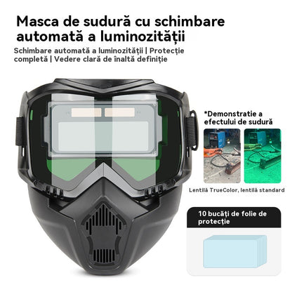 🔥【Kupte 1 a získejte 1 zdarma】😎Plně automatická svářečská kukla s ochrannou maskou pro svářeče s výměnou světla