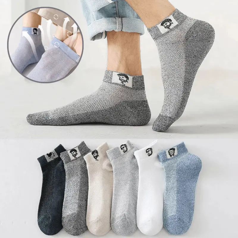 🔥🧦【10 párů】 (35-42) Prodyšné letní deodorantní ponožky pro muže.