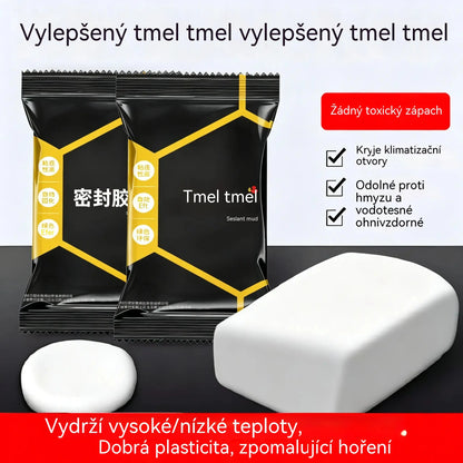 💧🏠【10 kusů za 530 Kč】🔧 Bílý voděodolný těsnicí tmel – Opravuje otvory, stěny a potrubí klimatizace 💧🏠