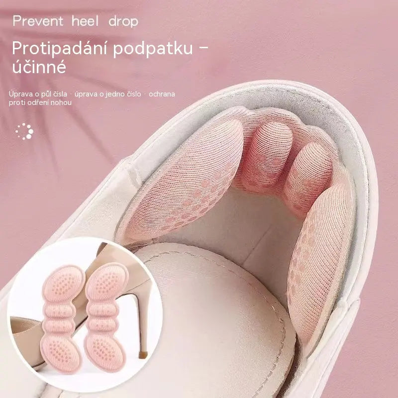 Motýlí chrániče paty zabraňují uklouznutí a chrání vysoké podpatky před puchýři, extra silné.