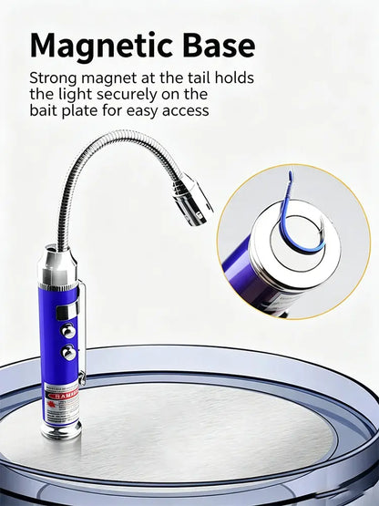 🧲🎣 Kompaktní a přenosná magnetická lampa pro noční rybolov - Lampa pro nabíjení návnad a nástrah