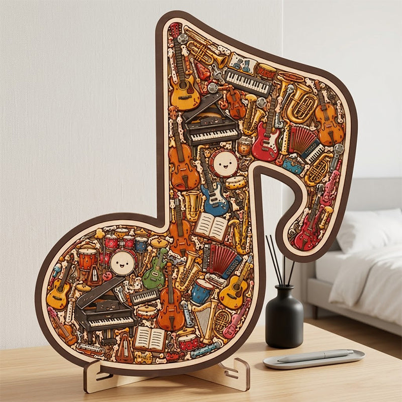 📢📢 Žhavý výprodej 🔥🎶 Dekorace ve tvaru puzzle s hudebními notami
