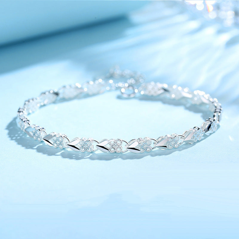😀👉【Kupte 1 a získejte 1 zdarma】💖🍀Náramek Love New Fashion 925 Sterling Silver pro ženy【30%SLEVA】