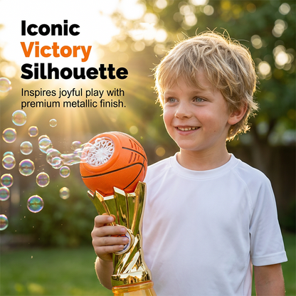 ⚽🏆 Světelná trofej ve tvaru fotbalového a basketbalového míče s bublinkovým generátorem