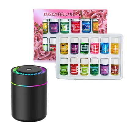 🎁🌺【Mini zvlhčovač vzduchu + 12 lahviček aromaterapie】Svěží vůně zlepšuje náladu!🌷Mini zvlhčovač vzduchu