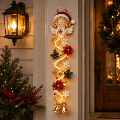 🎄🎃Poslední den! 🎅Užijte si 49% slevu na osvětlené vánoční dekorace na dveře!