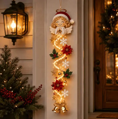 🎄🎃Poslední den! 🎅Užijte si 49% slevu na osvětlené vánoční dekorace na dveře!