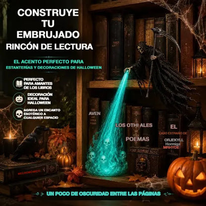 🎃🔥 Dekorativní 3D andělské LED světlo | Fantastická osvětlená dekorace knihovny
