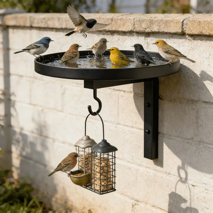 🐦💧 50% SLEVA! Nástěnná kovová napáječka pro ptáky – Odolná vůči povětrnostním vlivům snadno čistitelná a ideální pro zahradu balkon a terasu 🌿