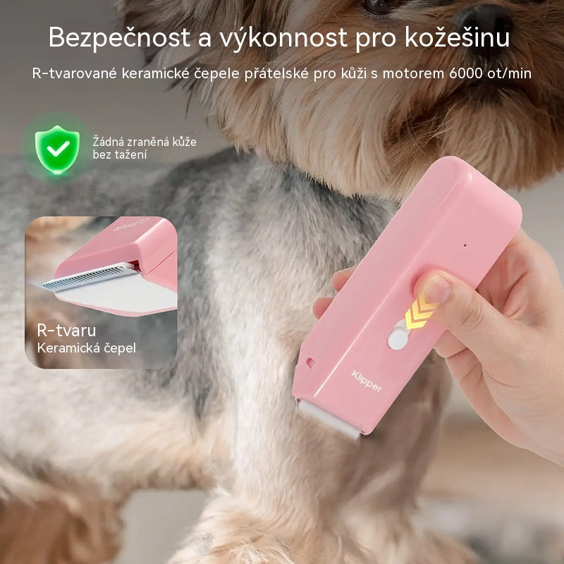 🔥 Tichý bezdrátový zastřihovač domácích mazlíčků 🐶 Ostrá keramická čepel, vodotěsnost IPX7, výdrž baterie 90 minut🐾