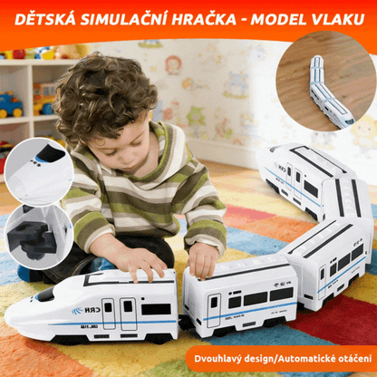 🚆Model elektrické vysokorychlostní železnice, univerzální malý vlak, vysokorychlostní vlak, hračka pro rané dětství