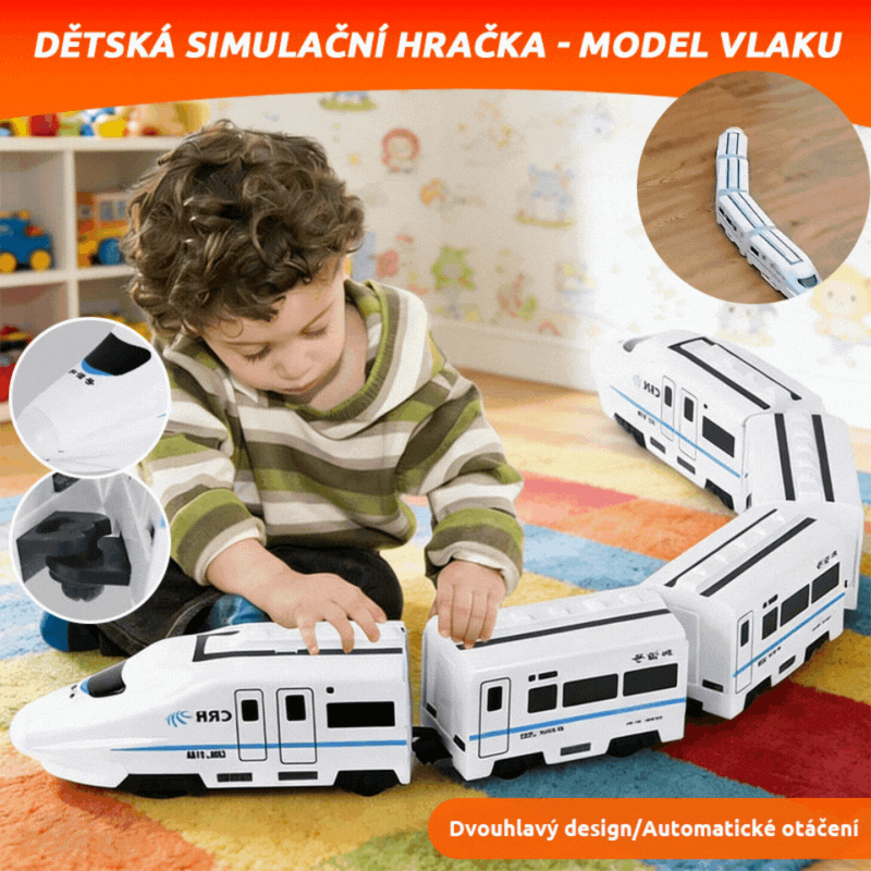 🚆Model elektrické vysokorychlostní železnice, univerzální malý vlak, vysokorychlostní vlak, hračka pro rané dětství