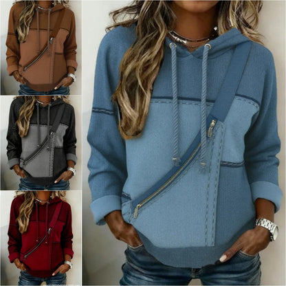 🔥🎀🎀【S-5XL】Dámská mikina s kapucí a dlouhým rukávem s potiskem