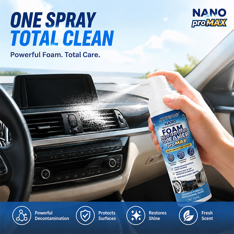 ✨🚗 Sleva 50 %! Přestaňte tolerovat matnou a špinavou palubní desku! Tento pěnový čistič účinně odstraňuje nečistoty z kůže a vinylových materiálů bez zanechání lepkavých zbytků a navrací interiéru vašeho vozu lesk jako ze salonu.