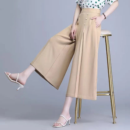 🔥【49% OFF】【Kúp 1 a 1 zadarmo】💖【M-5XL】 2026 jarní a letní dámská sukně s vysokým pasem a širokými nohami