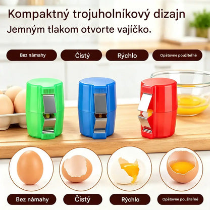 【3 kusy 510 Kč】🍳 Rychlý lámač vajec: Rozbije stovky vajec rychleji a čistěji 🔥