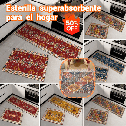 🏠💧【Kupte si velkou a malou dostanete zdarma】Vysoce savá podložka｜40×60+40×120 cm, protiskluzová a rychleschnoucí, do domácnosti