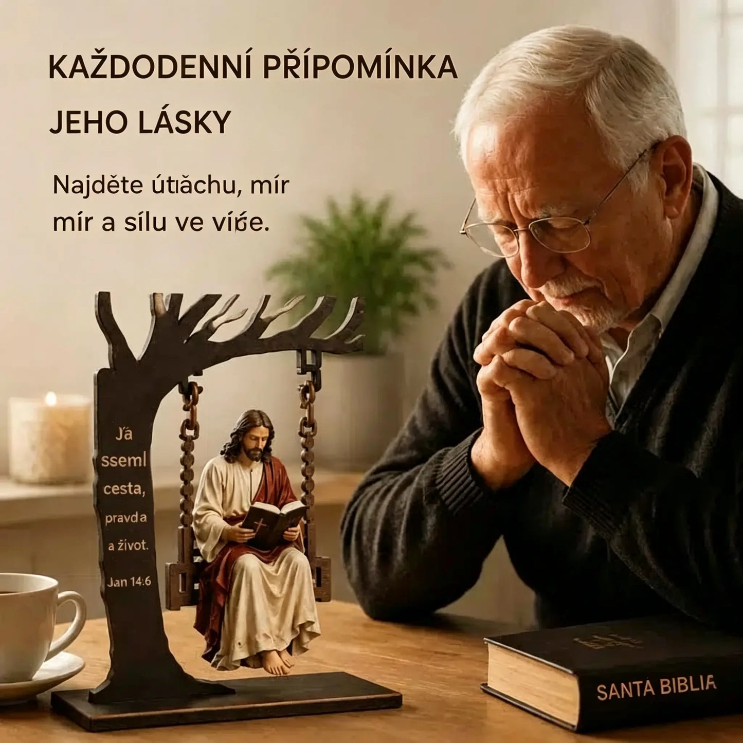 🔥Kup 1 a získej 1 zdarma🔥🔥 Poslední den: 50 % sleva - ✝️📚 Křesťanský visací přívěsek Ježíše
