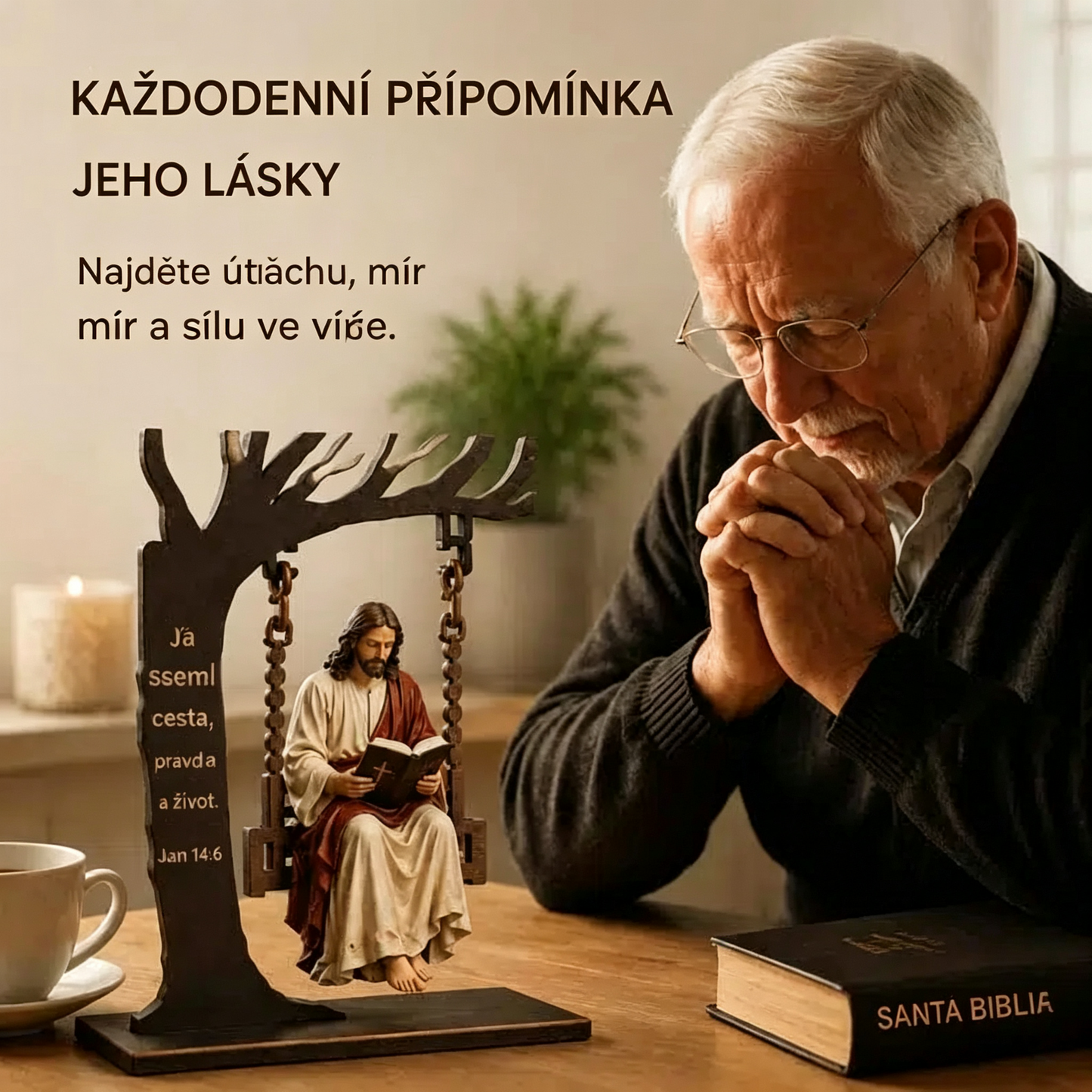 🔥Kup 1 a získej 1 zdarma🔥🔥 Poslední den: 50 % sleva - ✝️📚 Křesťanský visací přívěsek Ježíše