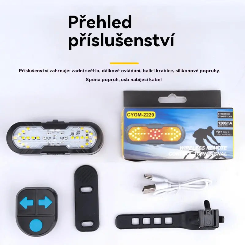 😀Nová multifunkční bezdrátová klaksonka s dálkovým ovládáním směrových světel