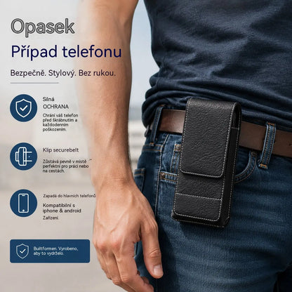 【Kupte 1, získejte 1 zdarma】⚡ Velká sleva | Pouzdro na smartphone na opasek 📱 Kožené pouzdro s více kapsami a slotem pro karty