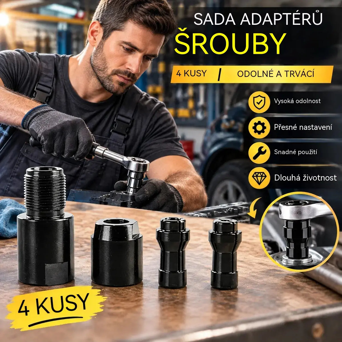 ✨2 kus 560 Kč⚙️ Sada pro přestavbu úhlové brusky 🔧 Dvojité kleštinové upínání 3 mm / 6 mm – adaptér pro úhlové brusky typu 100, určený k vyřezávání a leštění