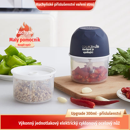 Bezdrátový efektivní elektrický mini sekáček na potraviny