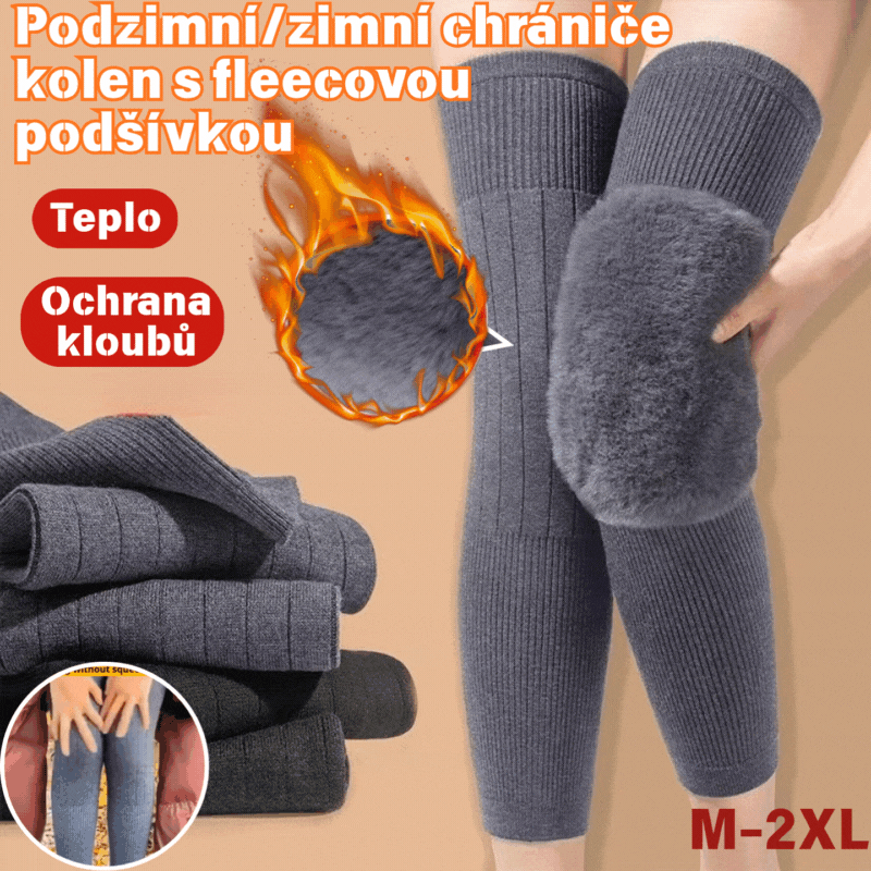 🚶❄️🔥Kupte 2 a dostanete 2 zdarma🔥Nové podzimní/zimní zesílené chrániče kolen s fleecovou podšívkou, které udržují kolena v teple a chrání klouby před chladem.