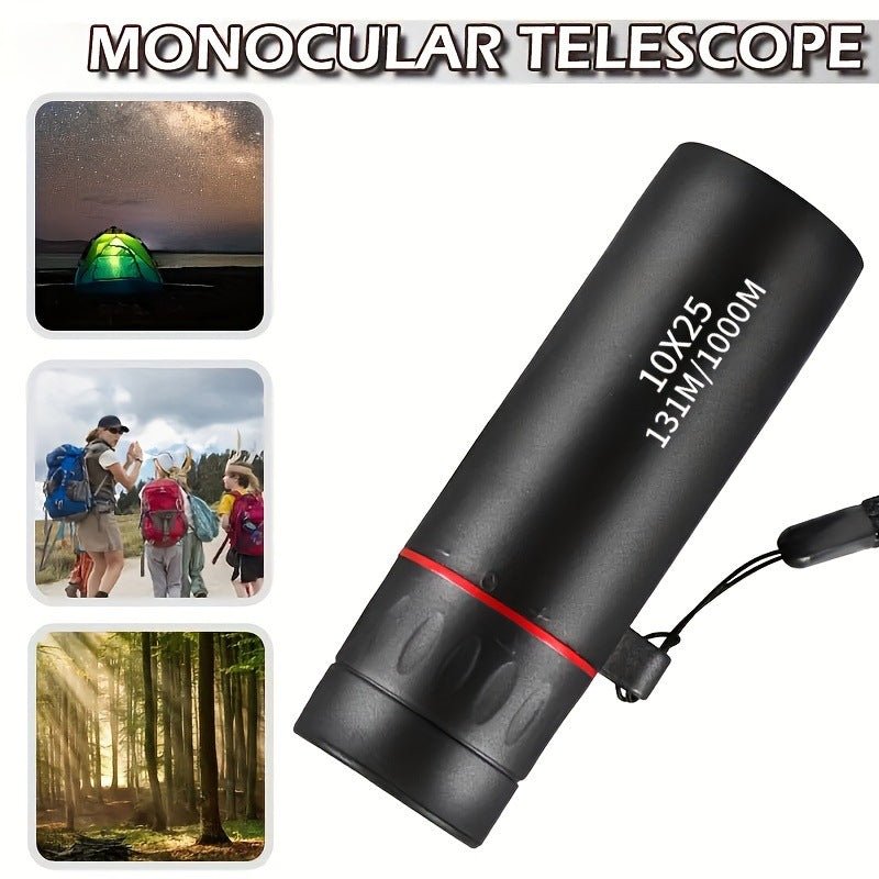 Přenosný vnější monokulární dalekohled - vysoké rozlišení 30×25 s adaptérem pro smartphony na dobrodružství.