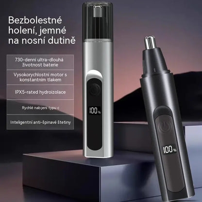 👃Zastřihovač chloupků z nosu pro čištění nosních dírek, nabíjecí a přenosný