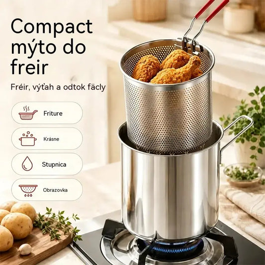 🔥 POSLEDNÍ DEN! -50 % | Multifunkční fritéza 304 | Snadné, rychlé a bezproblémové vaření 🍳