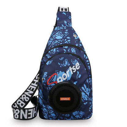 ✨🎒Nová taška přes rameno, voděodolná outdoorová taška s Bluetooth reproduktorem.