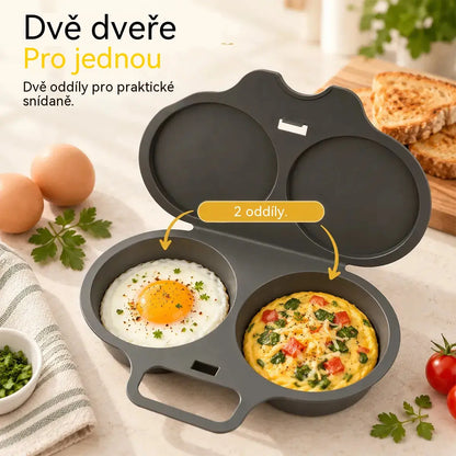 🍳 Forma na vejce/smažená vejce do mikrovlnné trouby [Kupte jeden, druhý zdarma - získejte 2 balení] | Zdravá snídaně bez oleje hotová během několika minut 🥪