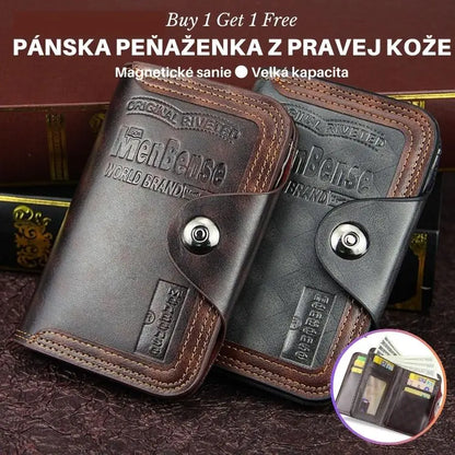 💥😎Třídílná peněženka z pravé kůže pro muže
