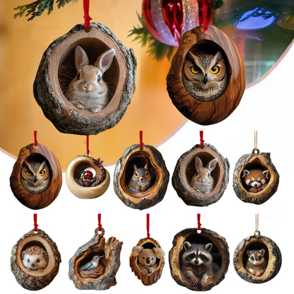 【10 kusů】🎄Dekorace na vánoční stromeček zvířátka. drobné zvířecí ozdoby