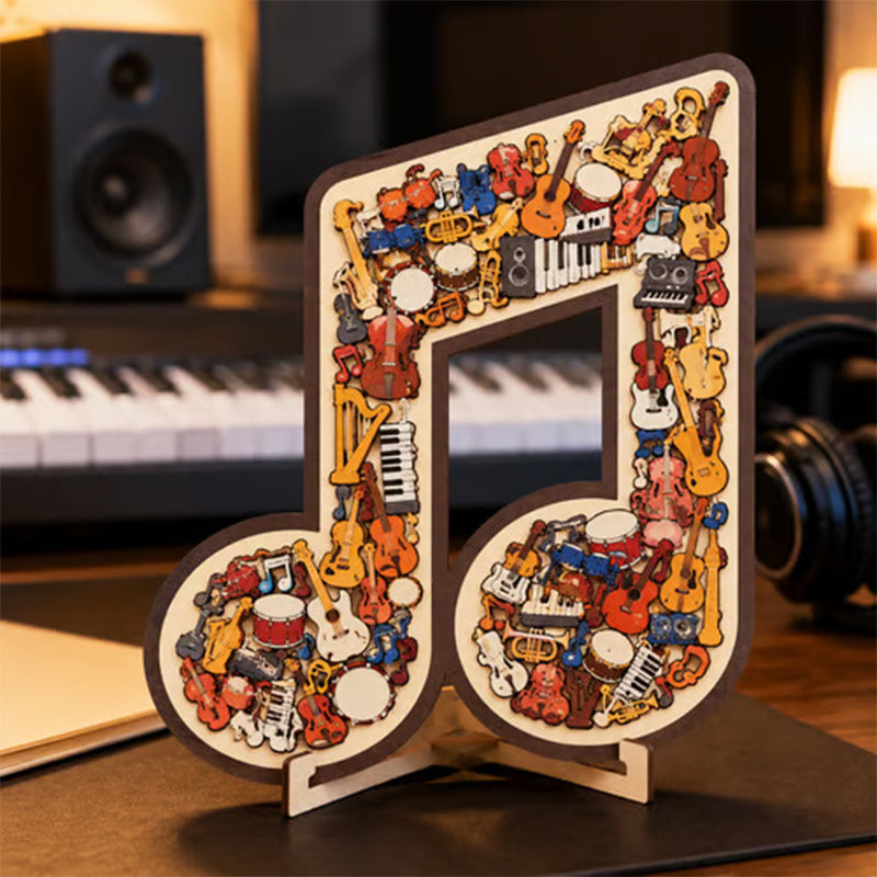 📢📢 Žhavý výprodej 🔥🎶 Dekorace ve tvaru puzzle s hudebními notami