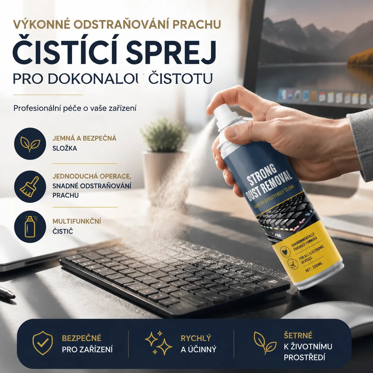 【Kupte 1, získejte 1 zdarma】⏳Časově omezená sleva 50 %⏰Víceúčelový sprej na odstraňování prachu