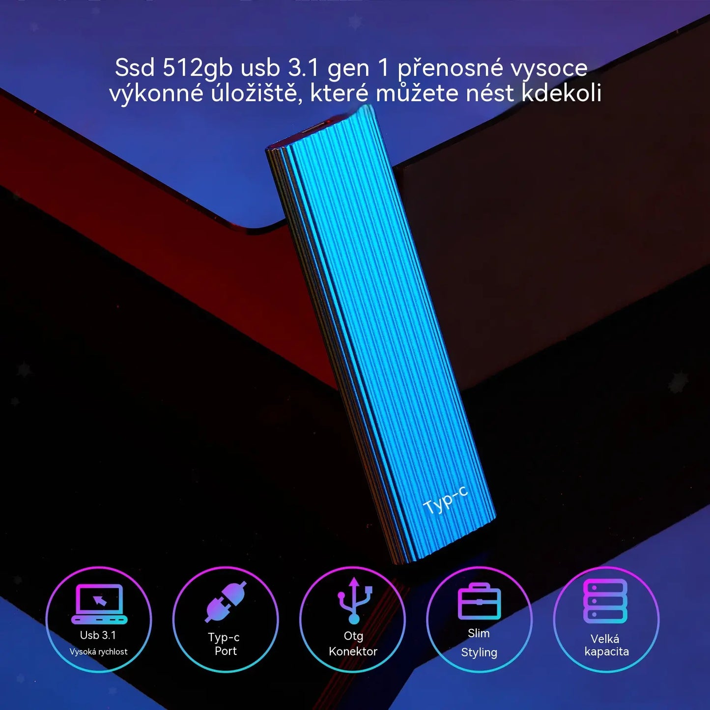 🏆Časově omezená nabídka⚡ 🔥16TB přenosný mini SSD disk typu C s vysokou kapacitou