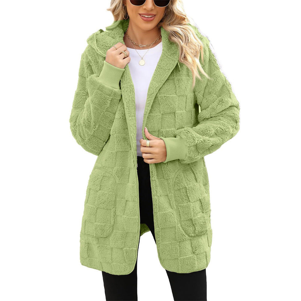 ☃️Limitovaná sleva 39%❄️[S-5XL]🌸Novinka pro zimní sezónu: Dámská kostkovaná fleecová bunda pro volný čas