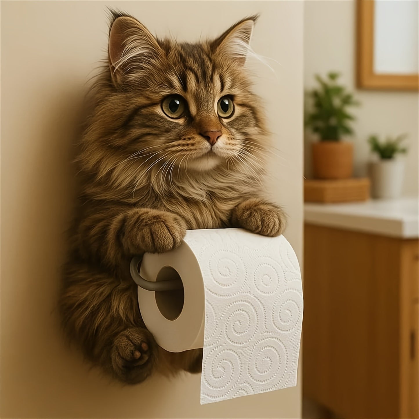 🐱【Kupte 1 a získejte 1 zdarma】Držák toaletního papíru s roztomilým kočičím motivem