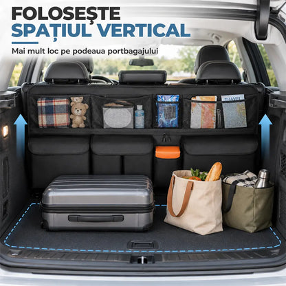 🚗 Závěsný organizér do kufru auta – uvolněte místo na podlaze kufru a udržte si ve všem pořádek! ✨📦