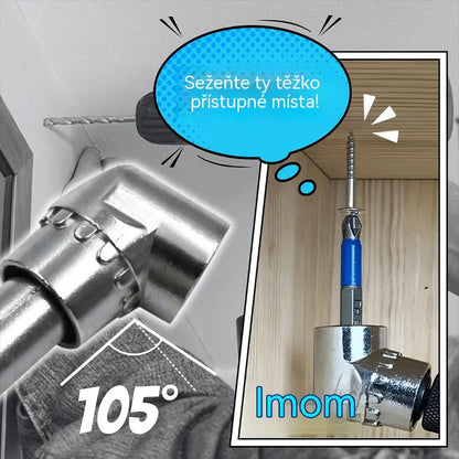 【Kupte 1, získejte 1 zdarma】🔥Adaptér pro vrtačku s úhlem 105 stupňů