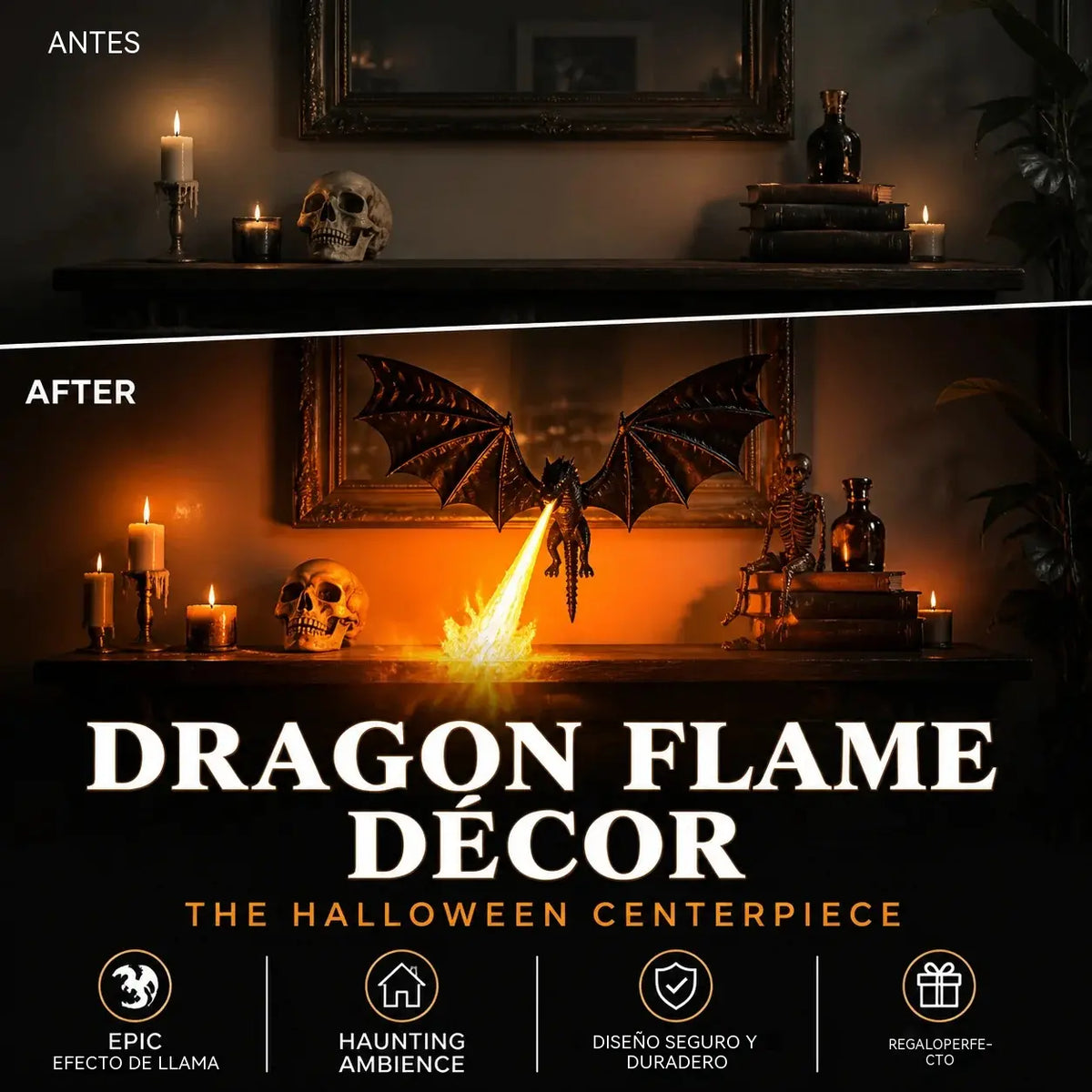 🐉🔥 Sleva 50 % po omezenou dobu! Dekorace s dračím plamenem: realistický efekt plamene, hedvábný PLA filament. Nezbytnost pro halloweenské dekorace!