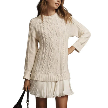 💖👗【S-3XL】Elegantní podzimní a zimní pletené šaty – pohodlné, stylové a vhodné pro každou příležitost | Měkká tkanina, přiléhavý střih