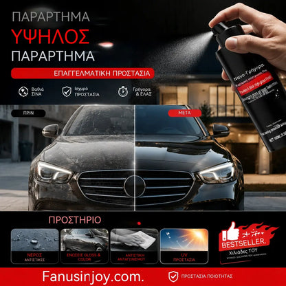 🚗 🏆 Rychle působící sprej na péči o auto s vysokým leskem – Okamžitý lesk a ochrana – Hydrofobní, beze šmouh – ideální na lak, sklo nebo plast ✨🧼💦