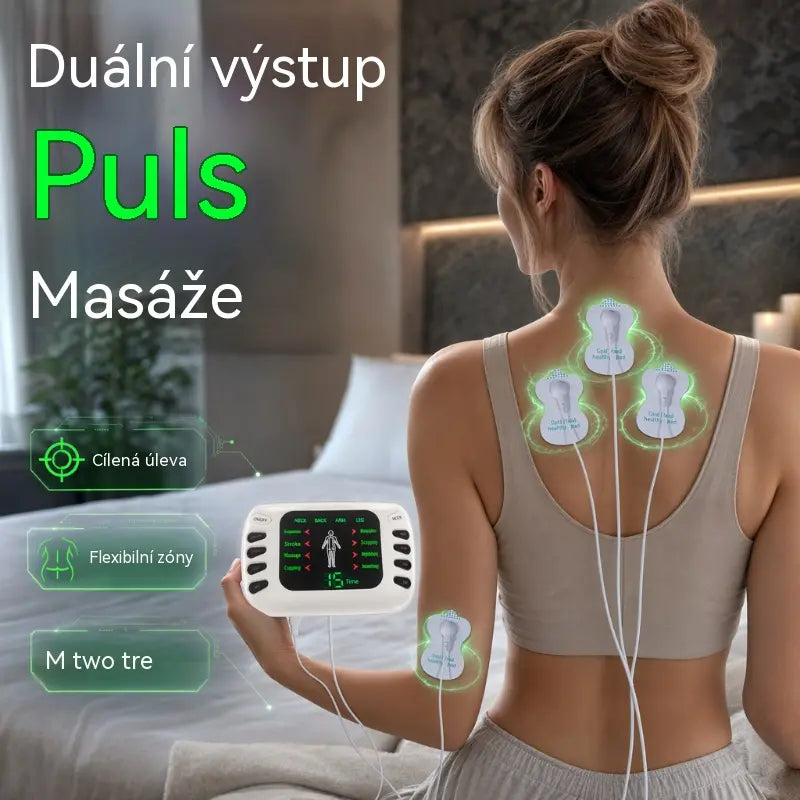 Přenosný elektrický masážní přístroj pro úlevu od únavy