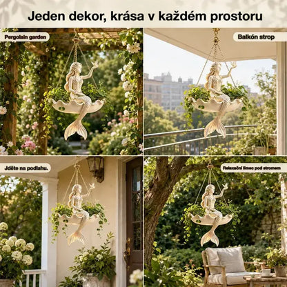 ✨ Proměňte svou zahradu v pohádku! Dekorativní závěsný květináč s uměleckým pohádkovým designem! 🌸🧚‍♀️