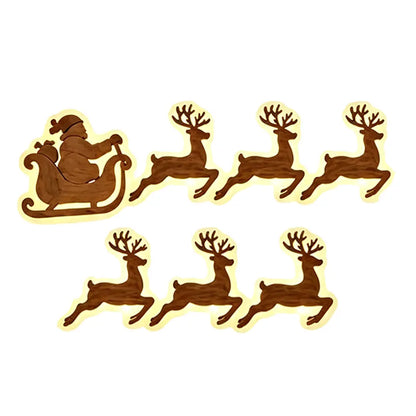 🦌✨ LED silueta soba na zeď | Světelná vánoční dekorace | Nástěnná dekorace s teplým světlem pro domácnost a kancelář 🎄